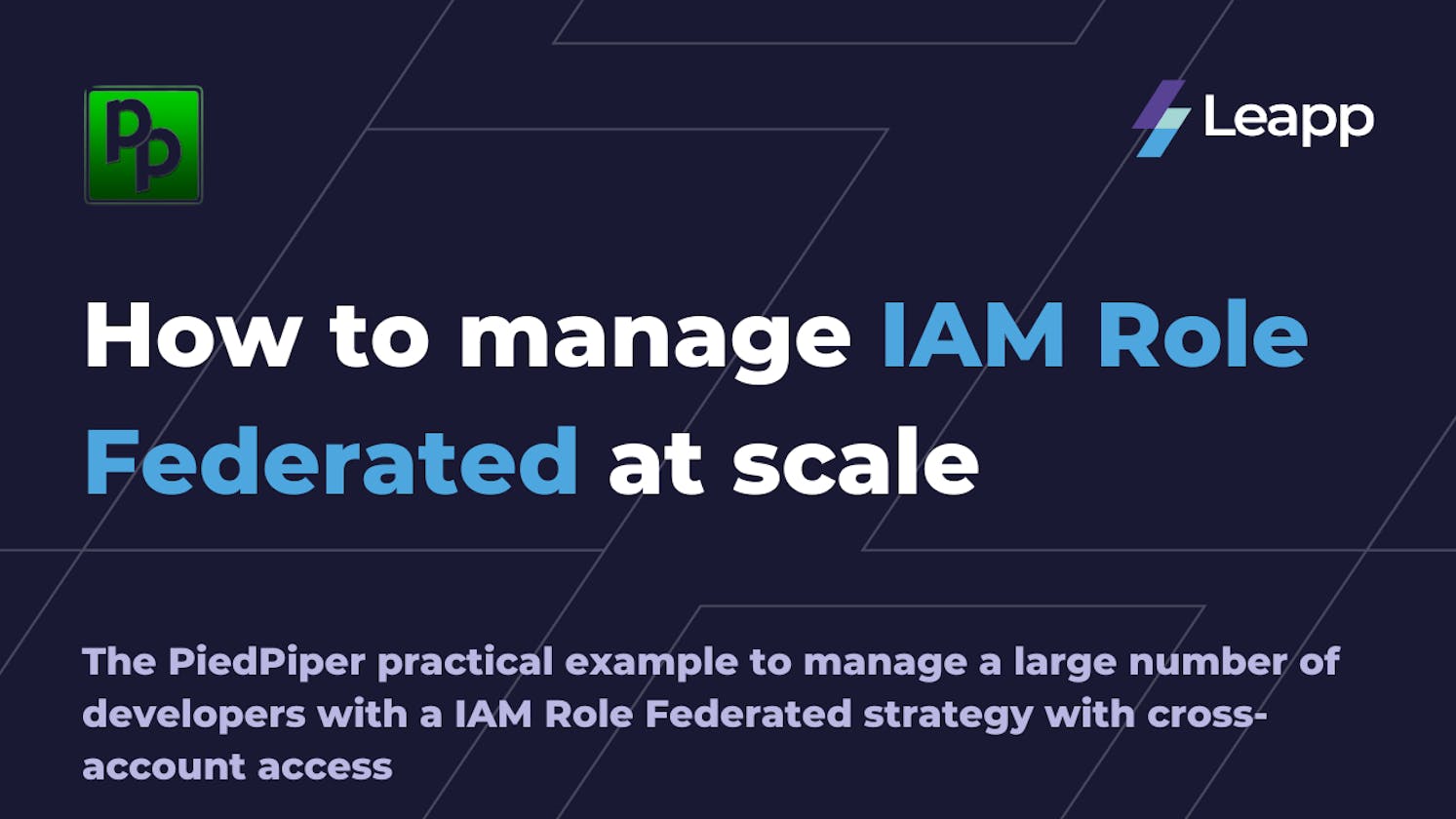 How to manage IAM Role Federated at scale