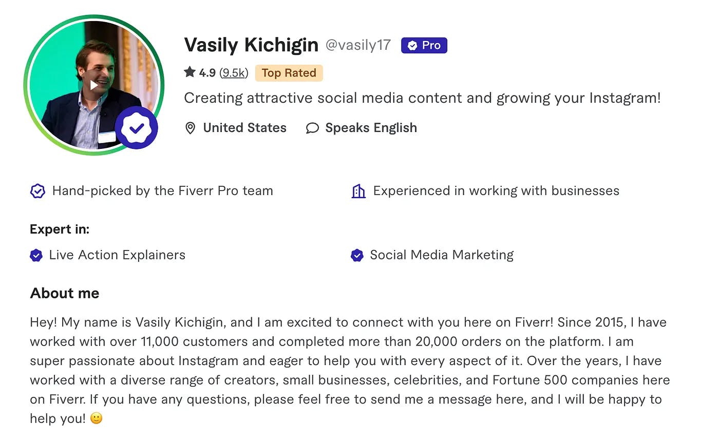 Vasiliy’s Fiverr