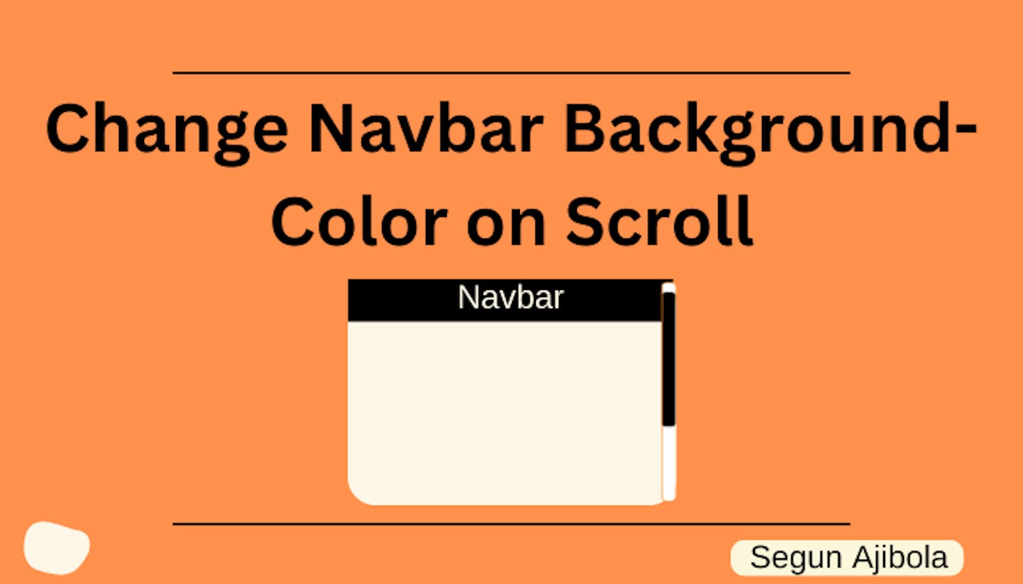 Change Navbar Background Color on Scroll