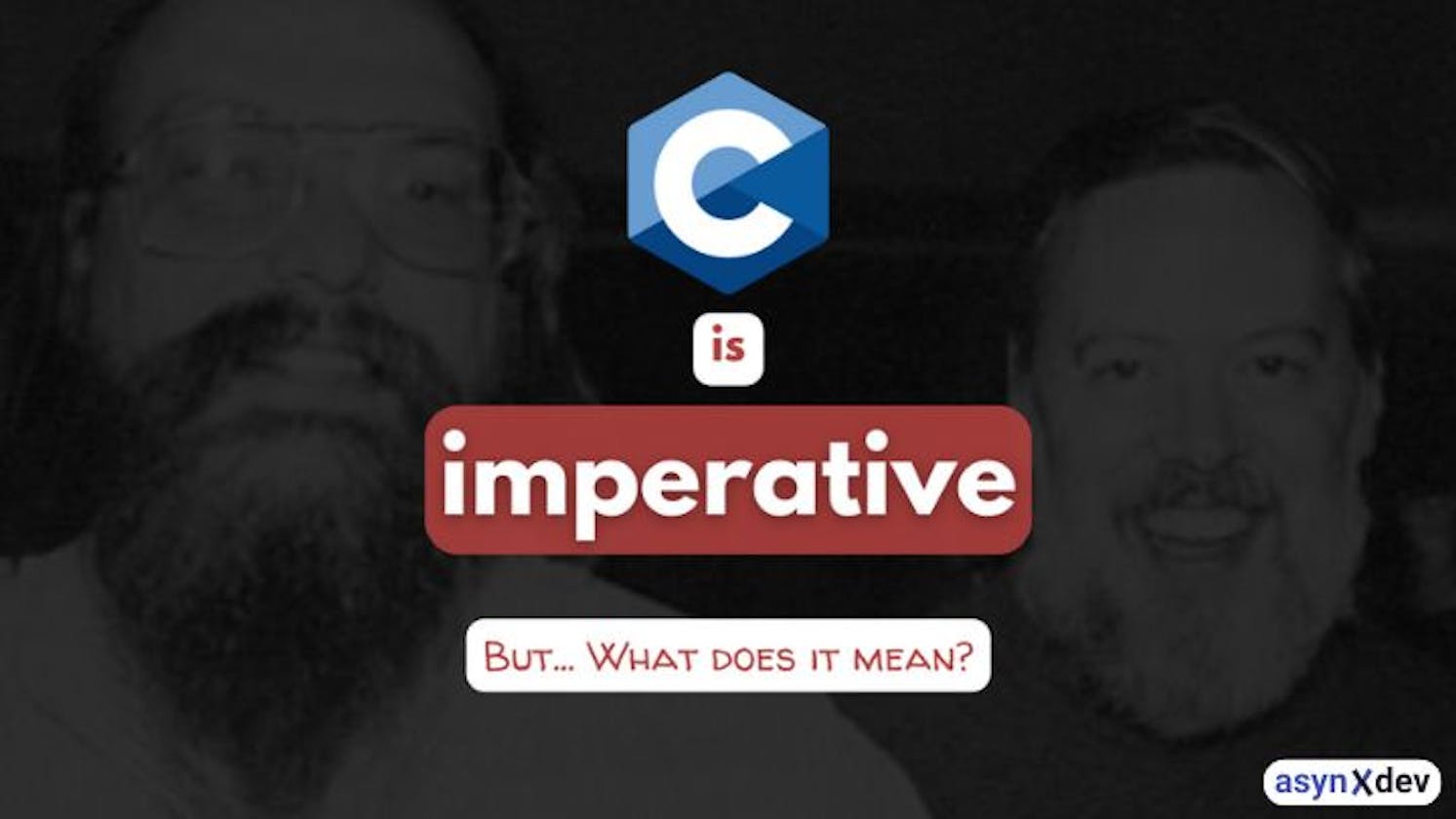 C is an imperative language