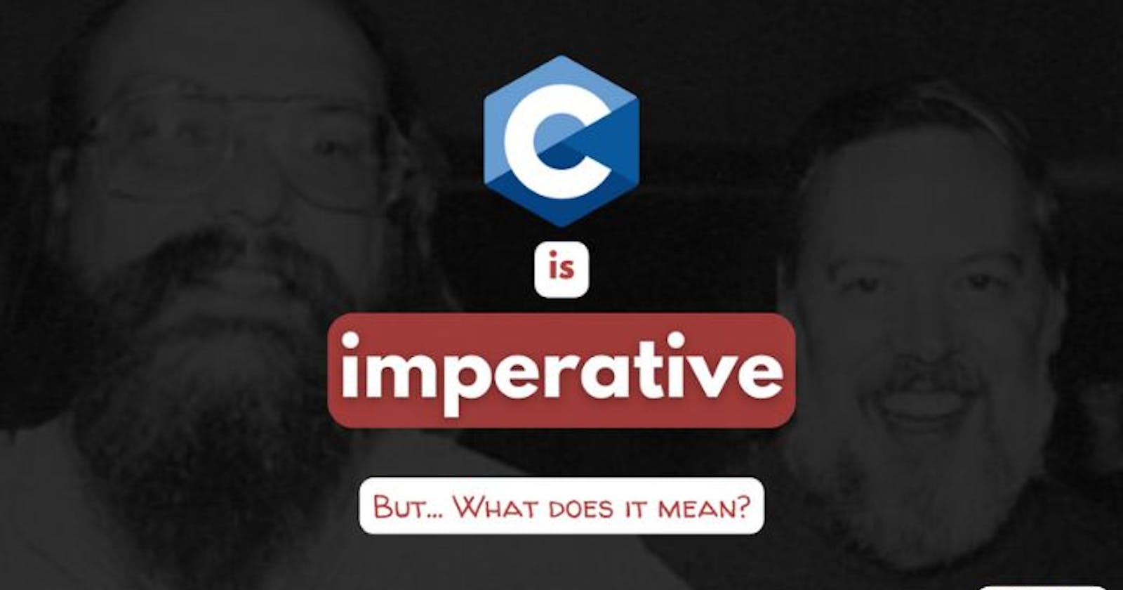 C is an imperative language