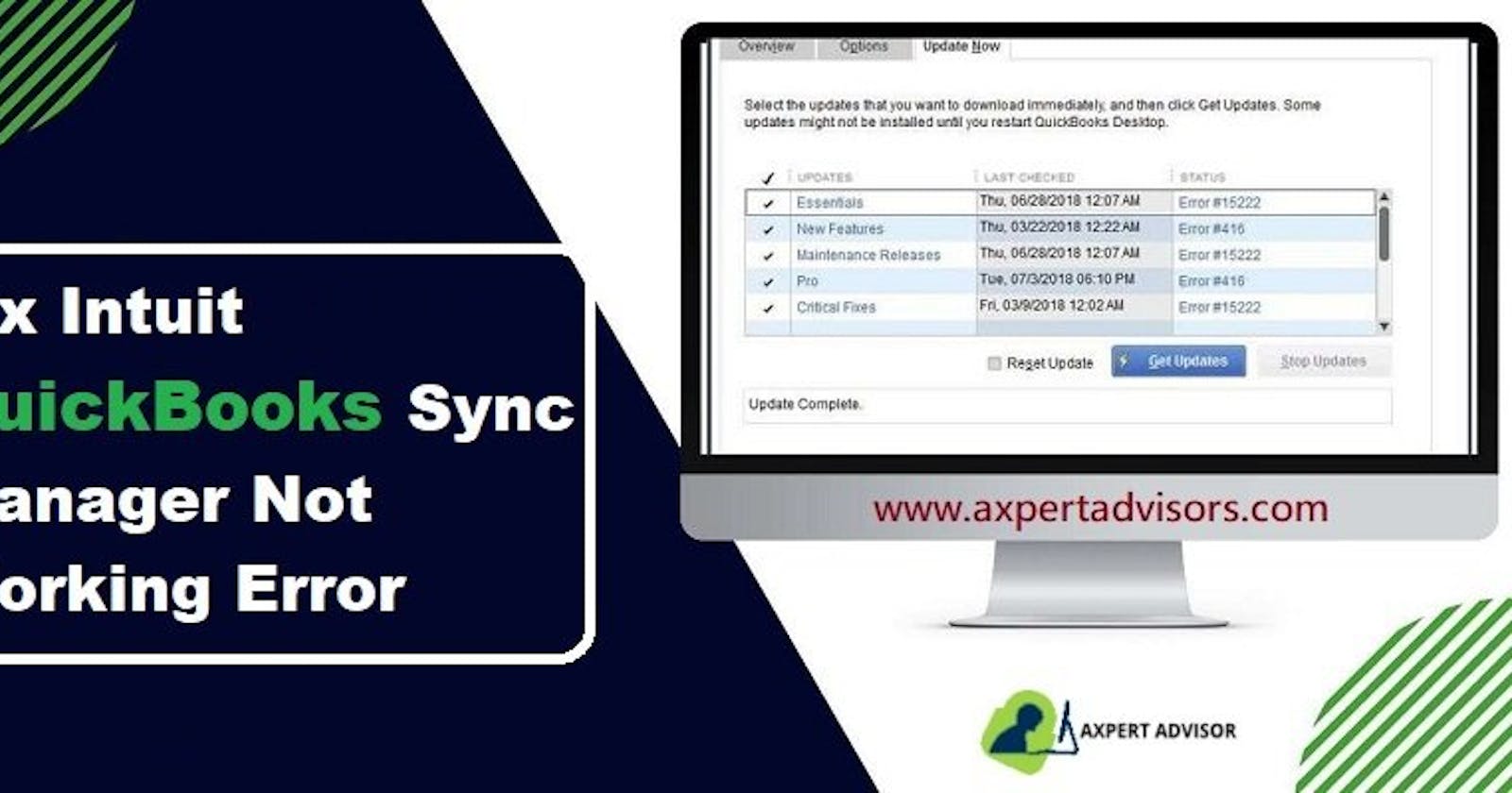 Resolve QuickBooks Sync Manager Not Working Problem