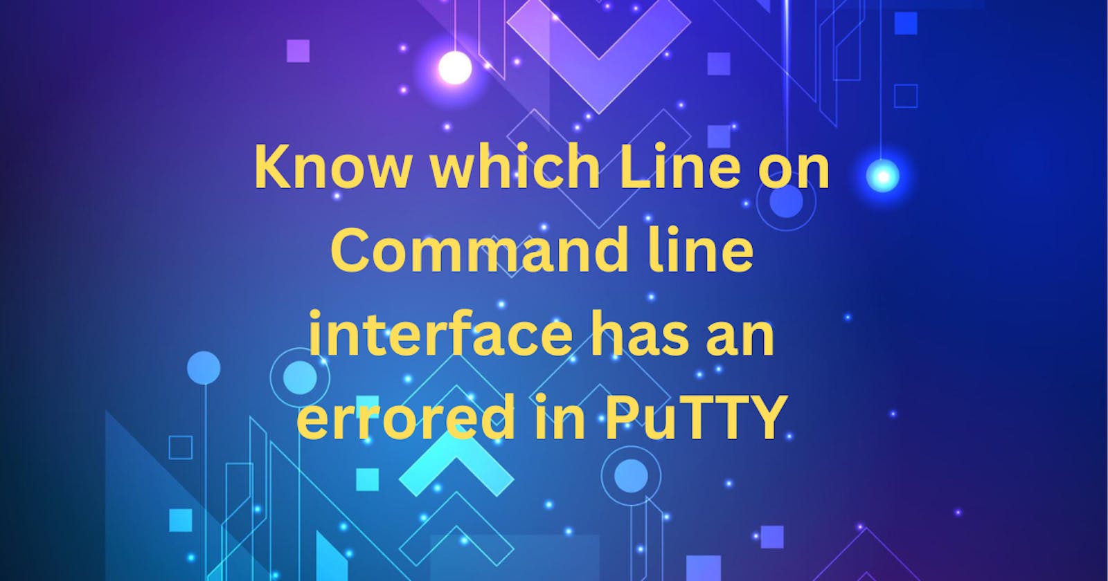 How to know which line has errored when running on Linux using PuTTY?