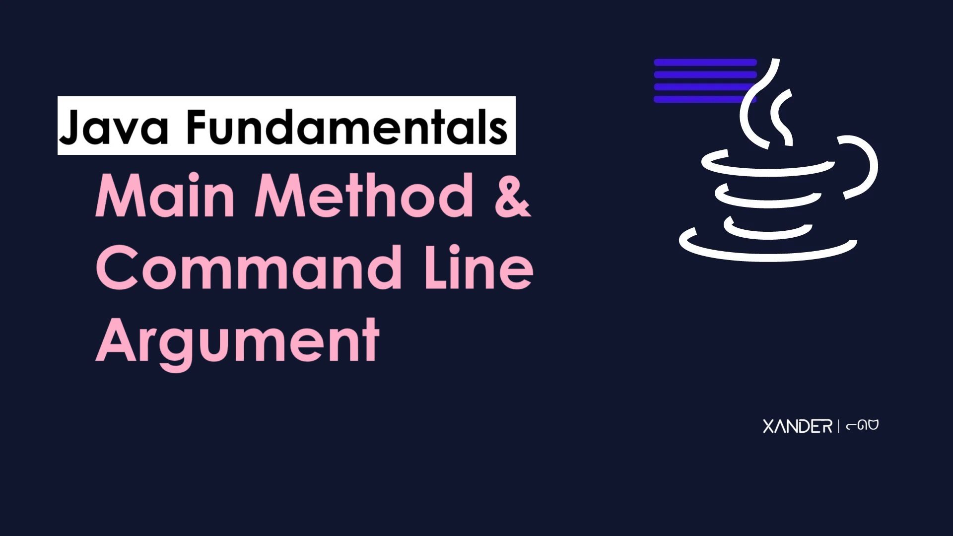 `main()` and Command Line Argument | Java