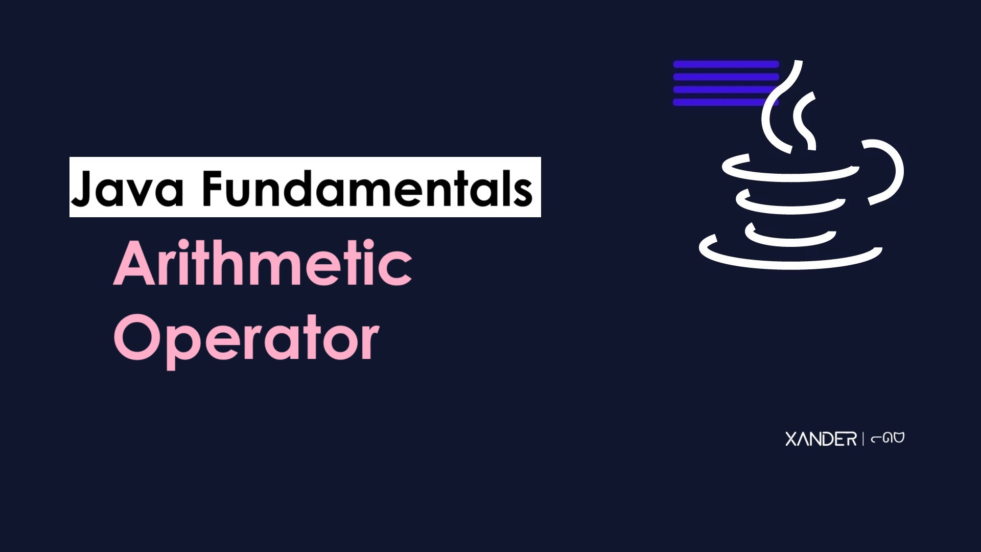 Arithmetic operator  | Java