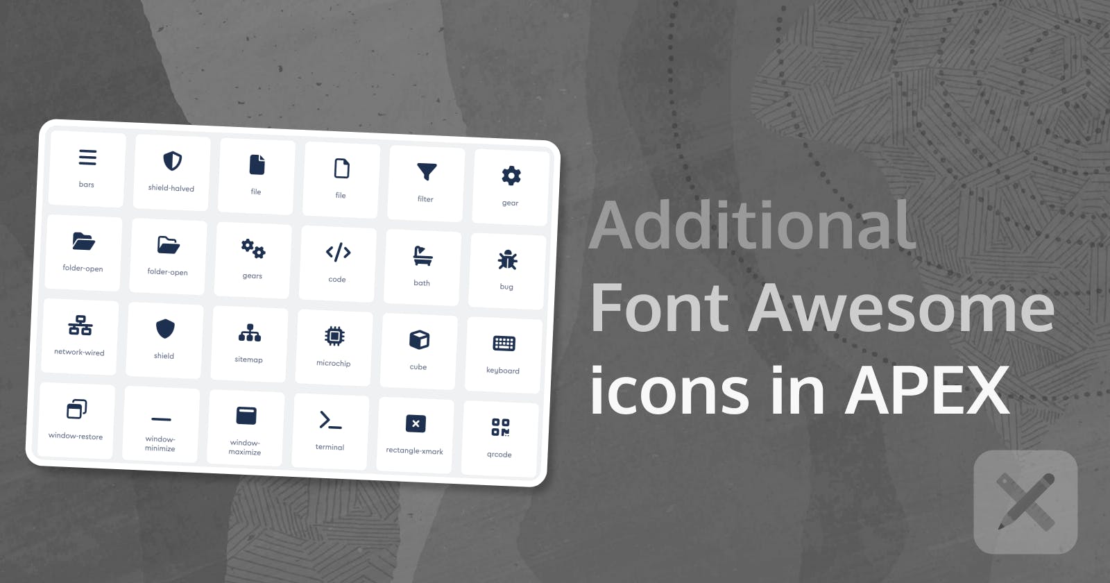 Using the latest Font Awesome icons together with Font APEX