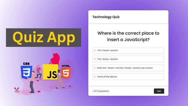 Quiz App with HTML, CSS, and JavaScript