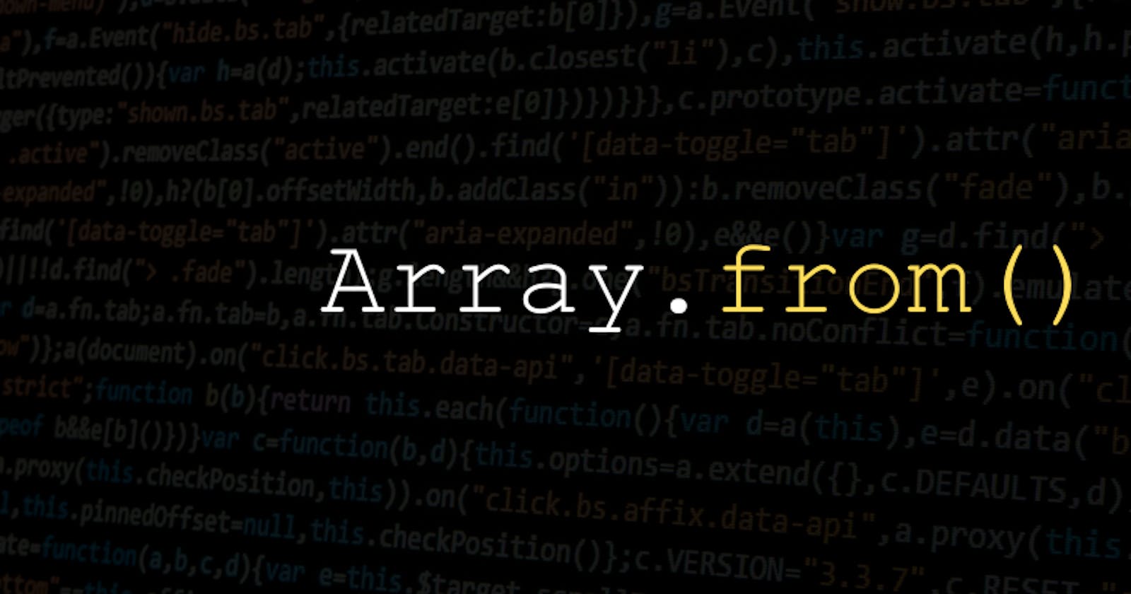 7 Amazing use cases of Array.from() method in JavaScript