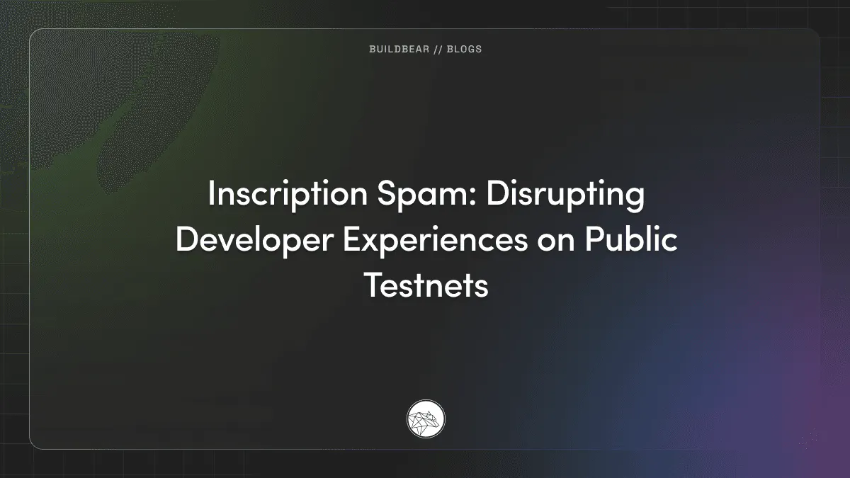 Inscription Spam: Disrupting Developer Experiences on Public Testnets