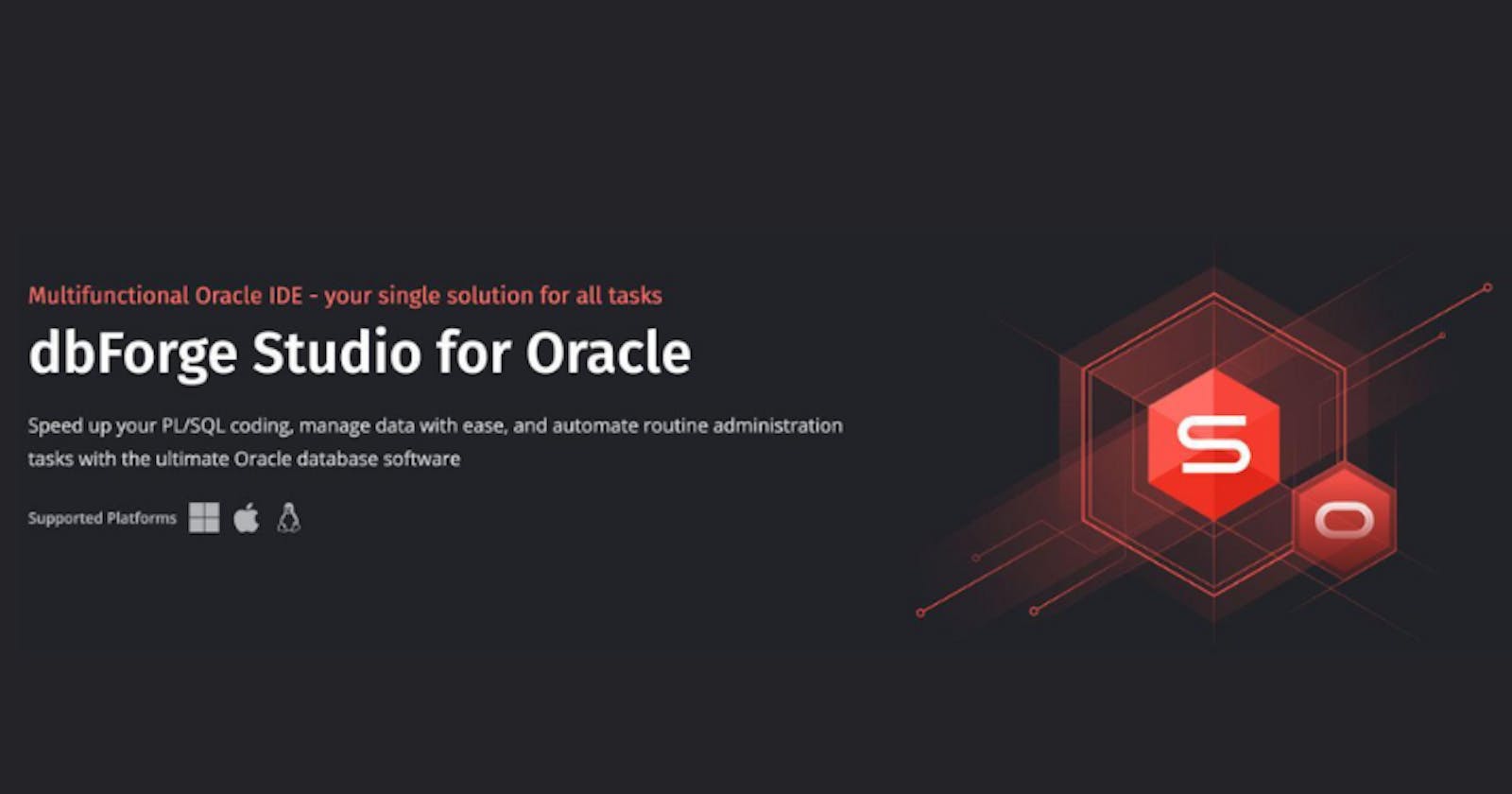 dbForge Studio for Oracle
