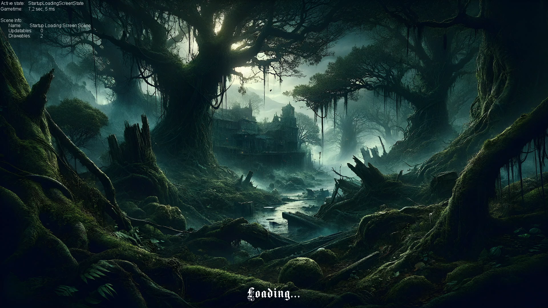 Image of the first loading screen