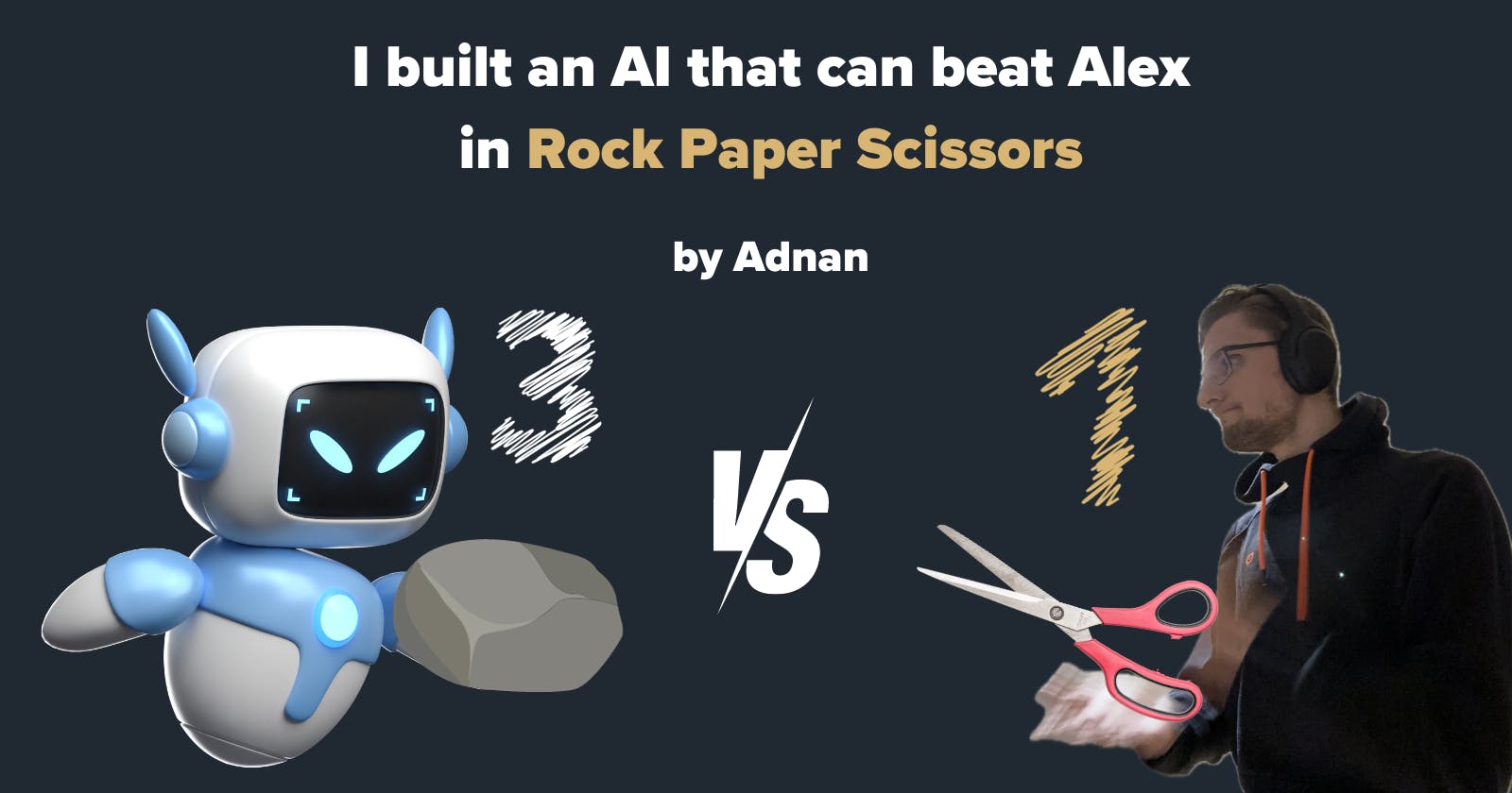 I built an AI to beat Alex in Rock Paper Scissors