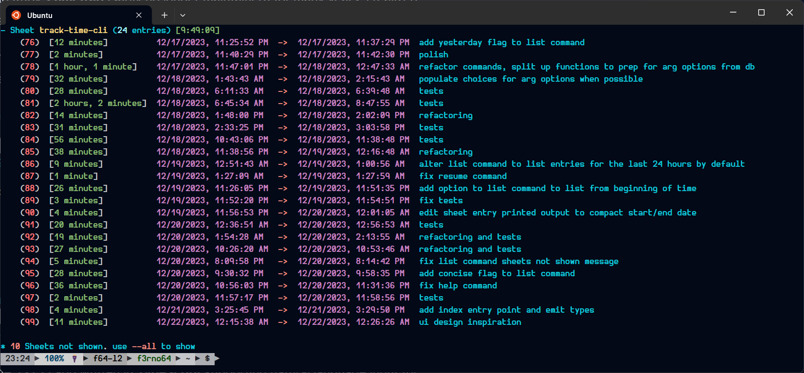 A Node.JS CLI Time Tracker ⏱️🚀