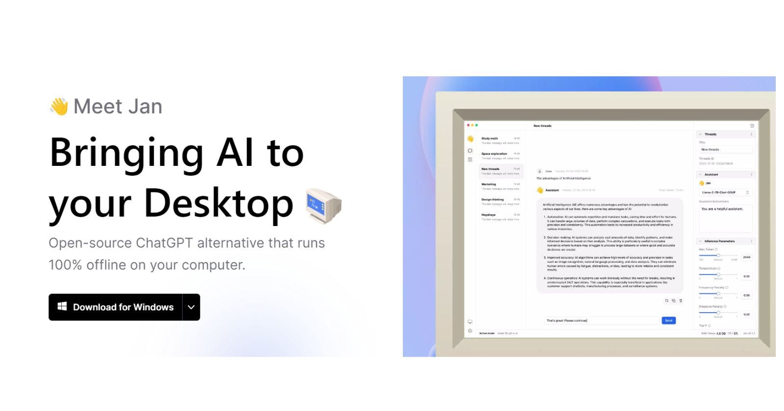 Jan | Bring AI to your desktop
