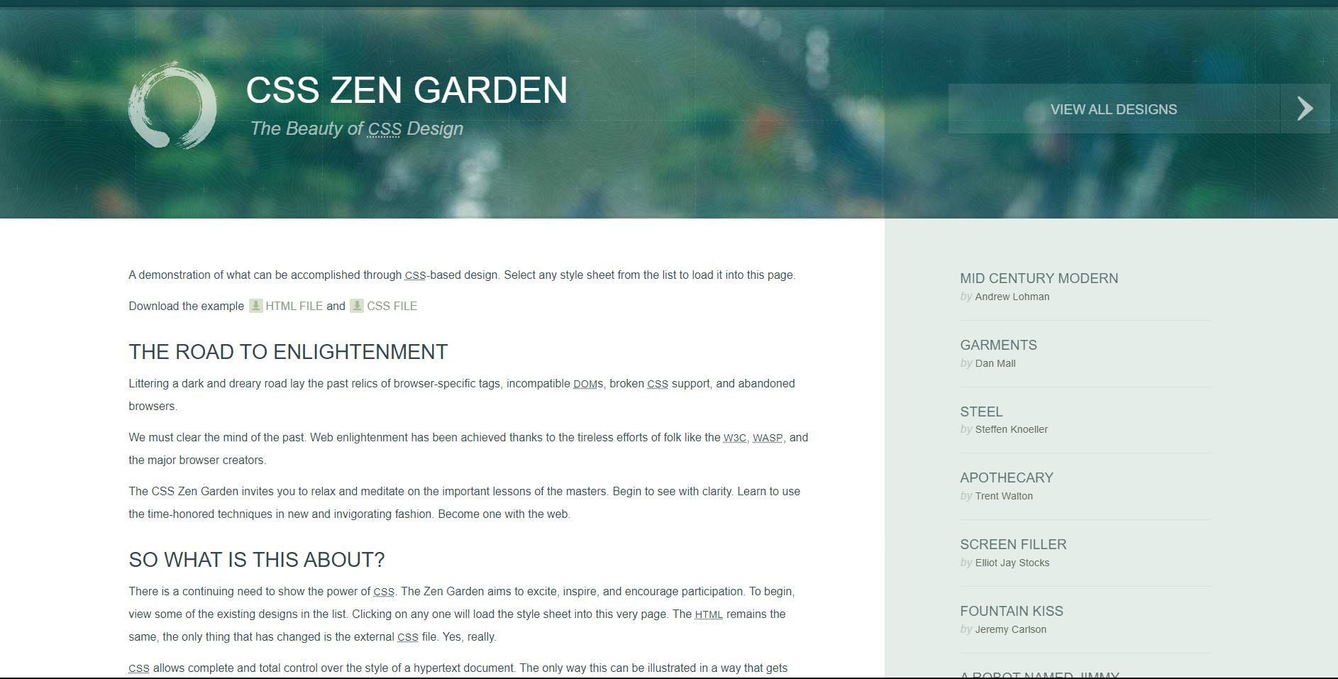 CSS Zen Garden