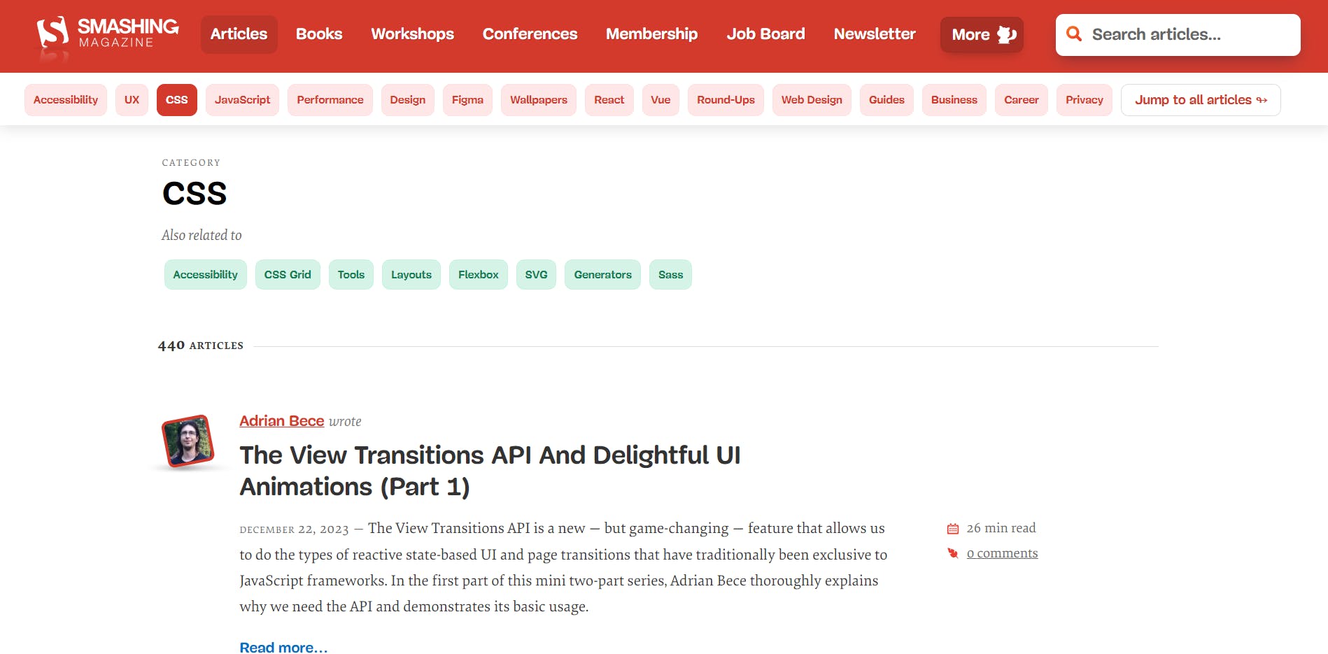 Smashing Magazine - CSS