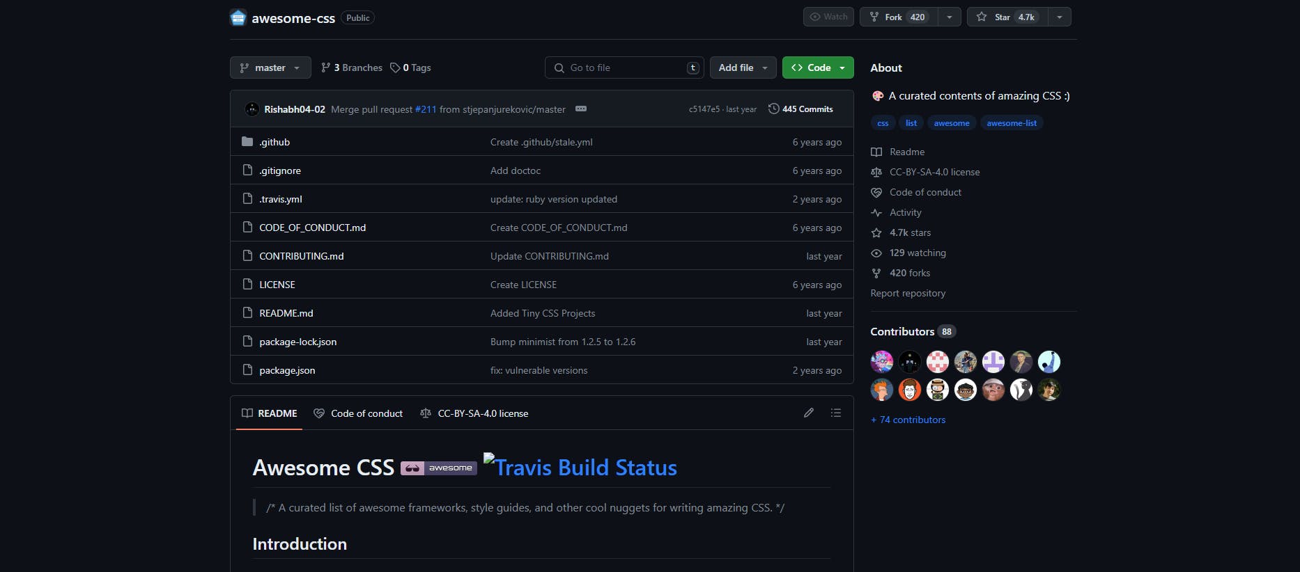 GitHub – Awesome CSS