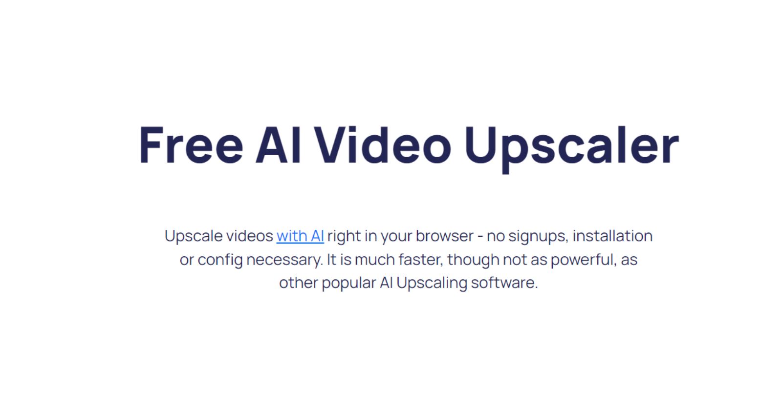 Free AI Video Upscaler