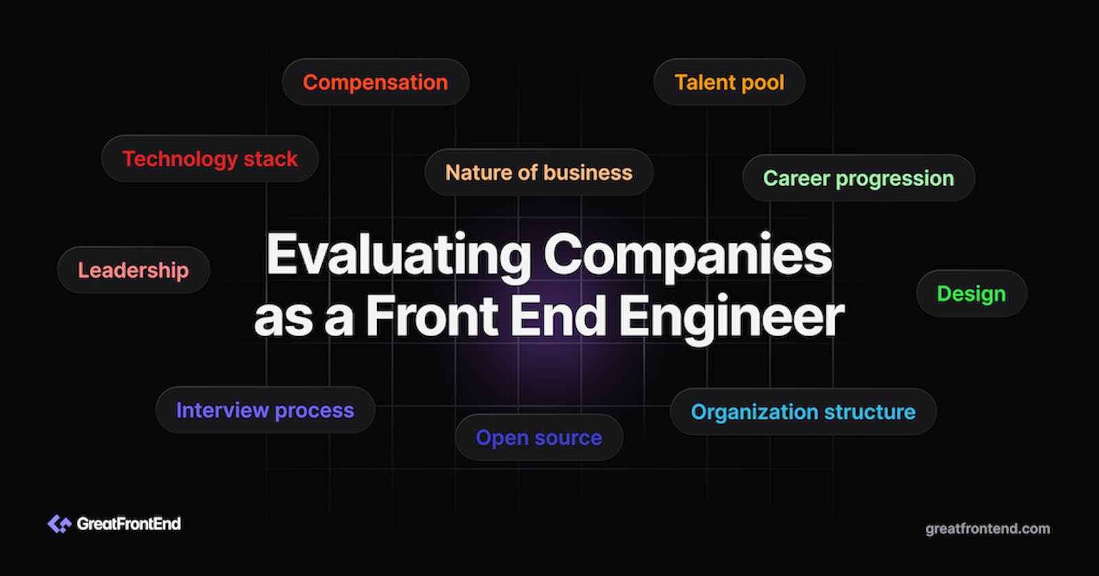 How to Evaluate Companies as a Front End Engineer