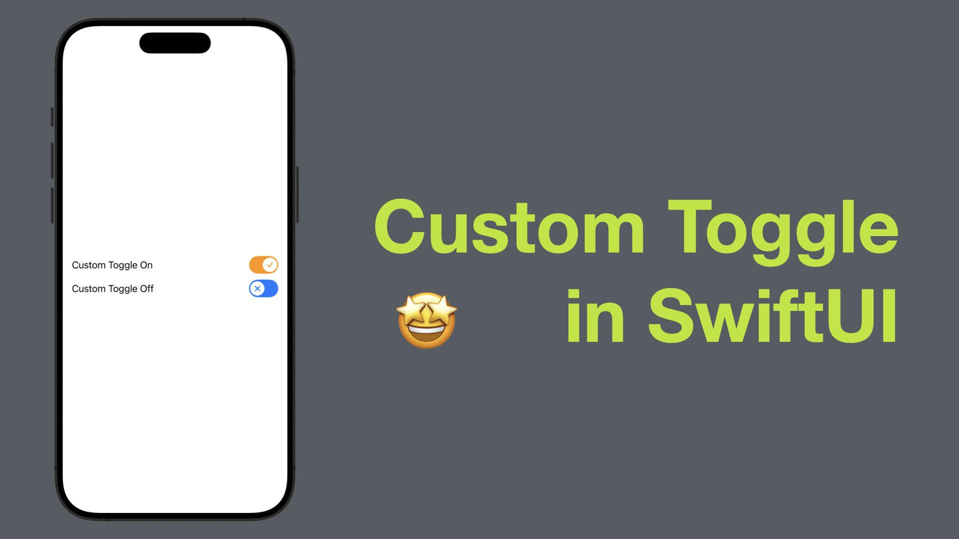 Custom Toggle (Switch) in SwiftUI