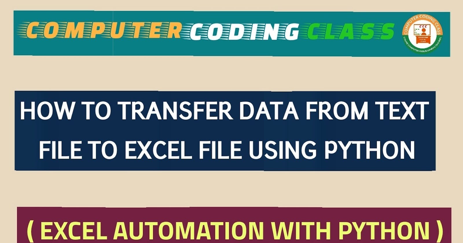 How to Transfer Data from Text File to Excel using Python