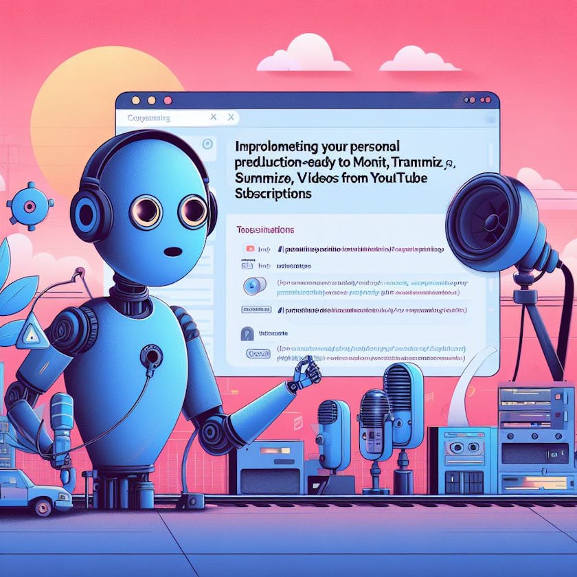 Implementing your personal production-ready Telegram bot using AI tools to monitor, transcribe, summarize and voice videos from YouTube