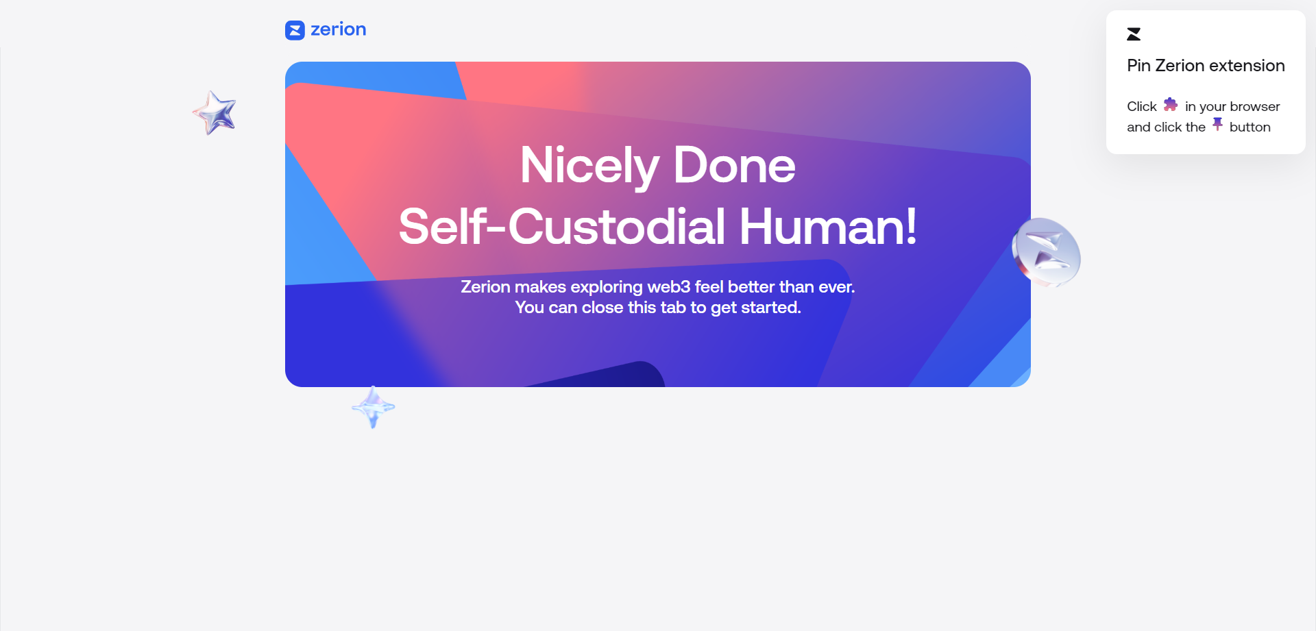 Your wallet is now ready on PC