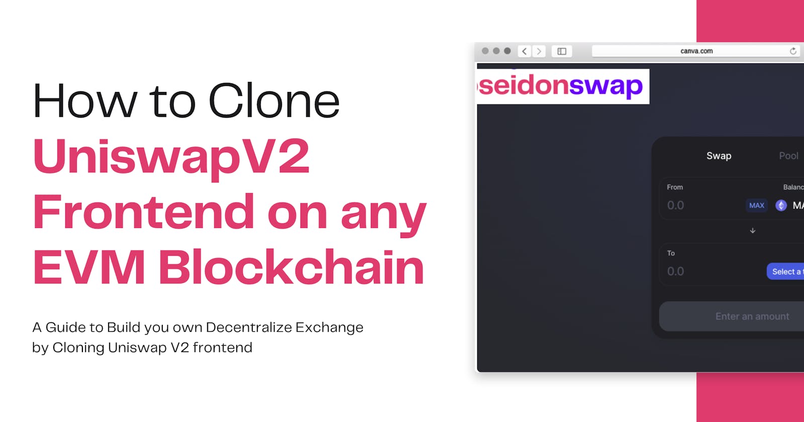 Build your own Decentralize Exchange - Clone UniswapV2 Frontend