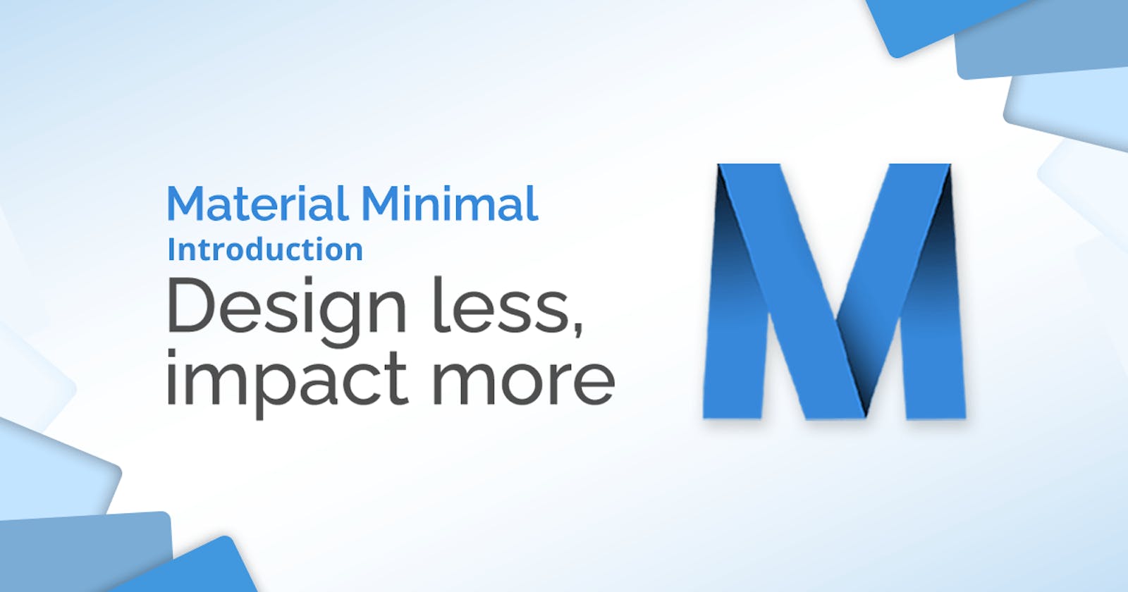 WebDesign Tutorial - Material Minimal Introduction