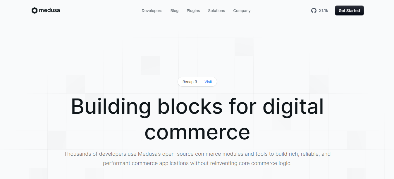 Medusajs headless eCommerce CMS, Shopify alterantive