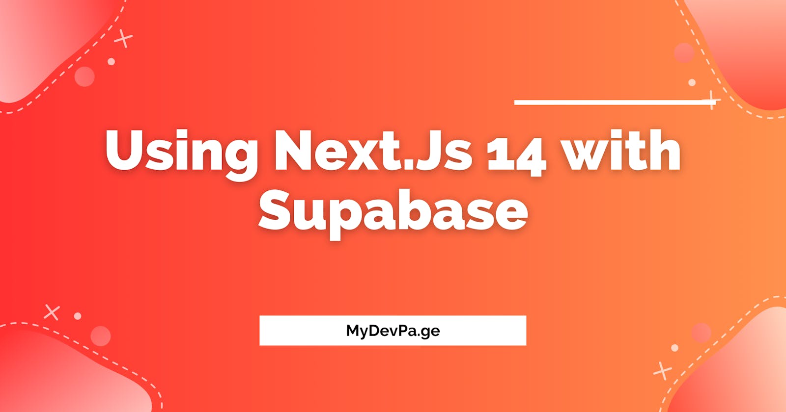 How to use Next.Js 14 with Supabase