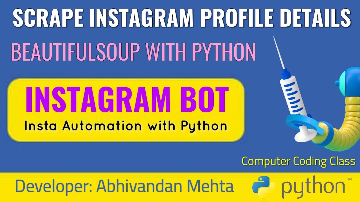 How to Get Instagram Account Details using Python