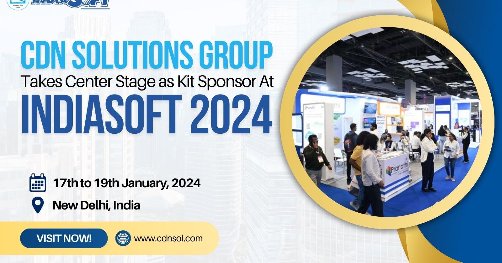 CDN Solutions Group Takes Center Stage as Kit Sponsor at IndiaSoft 2024