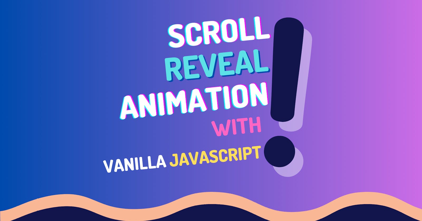 Create Scroll Reveal Effect on Websites with just JavaScript!