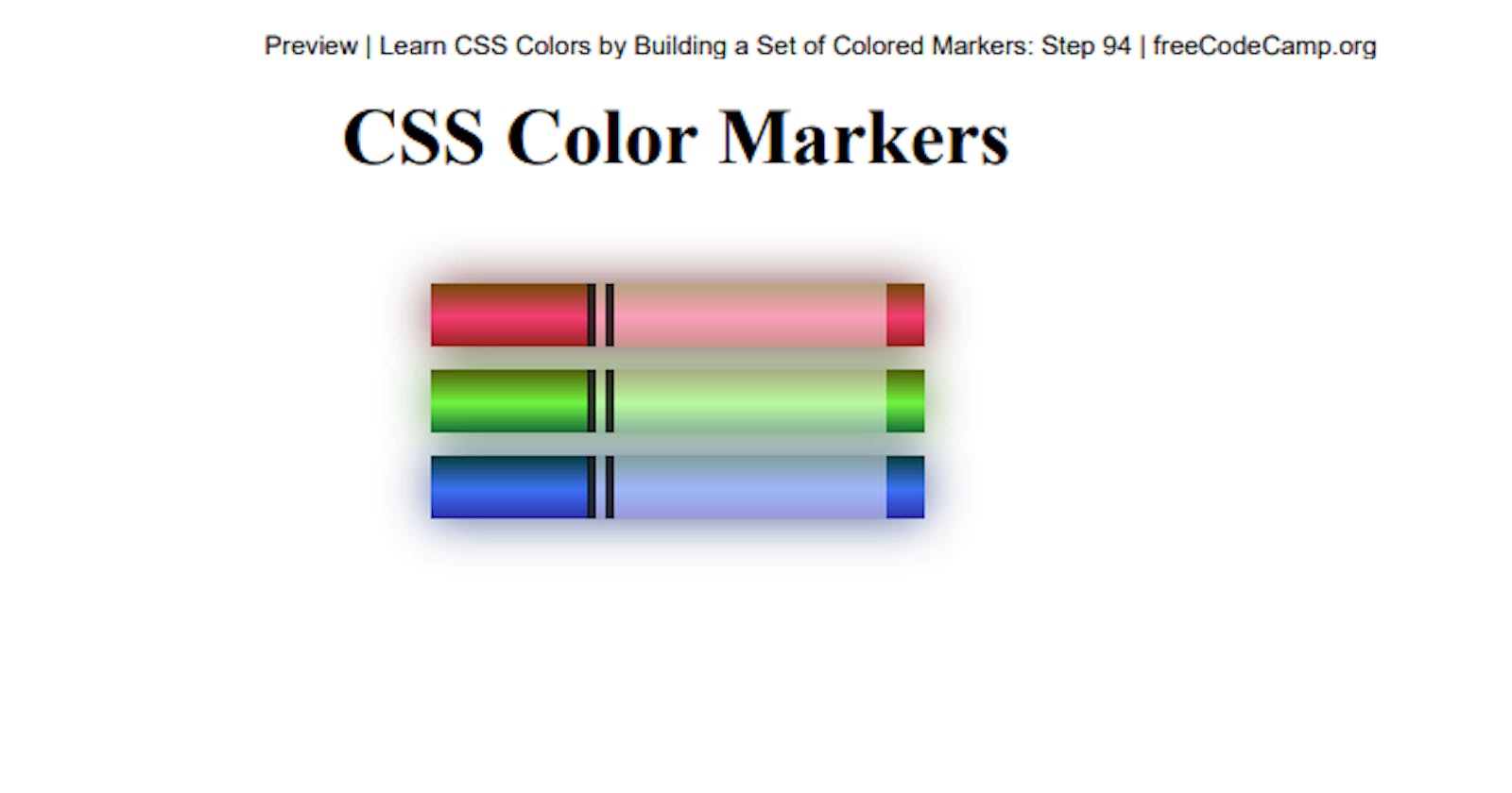 Tools to Learn CSS colors by Building a set of colored markers