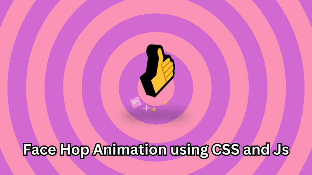 Face Hop animation using CSS and Js