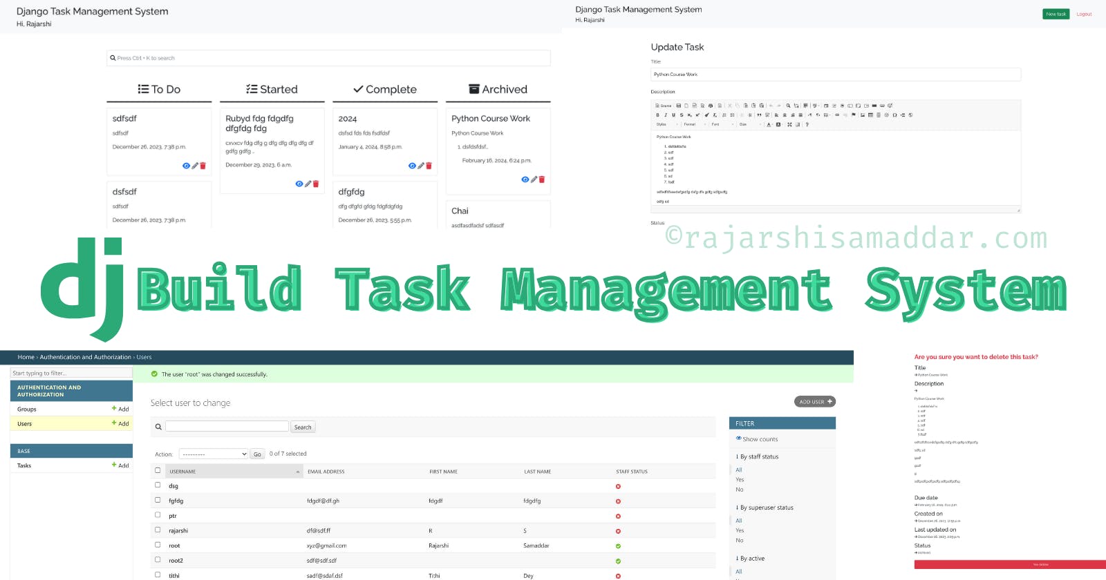 Task Management System using Django