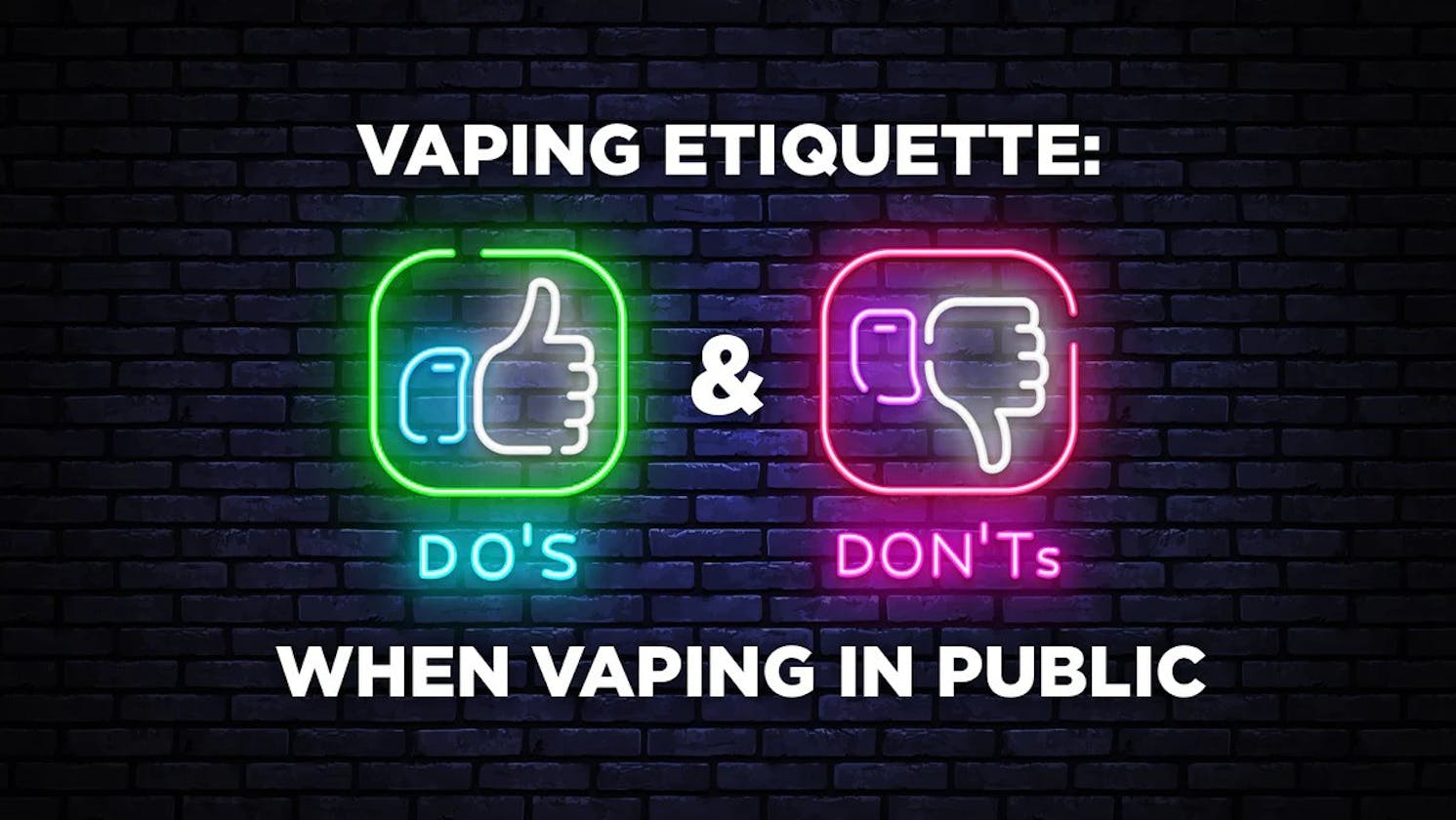 Vaping Etiquette: Dos and Don'ts in Public Spaces