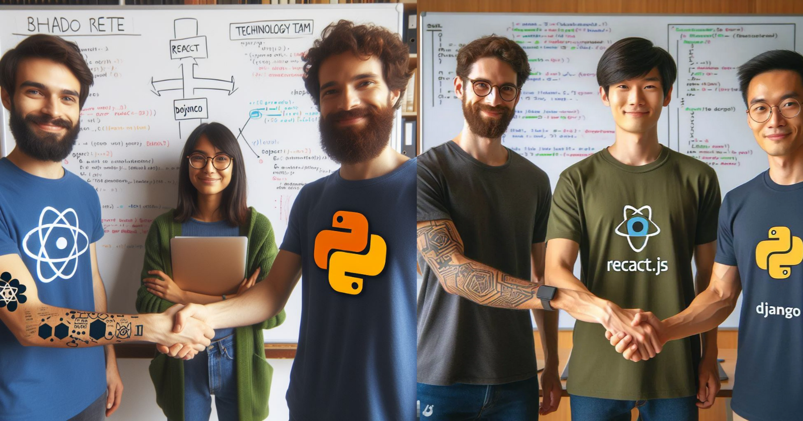 Integrate React with Django [NO API]
