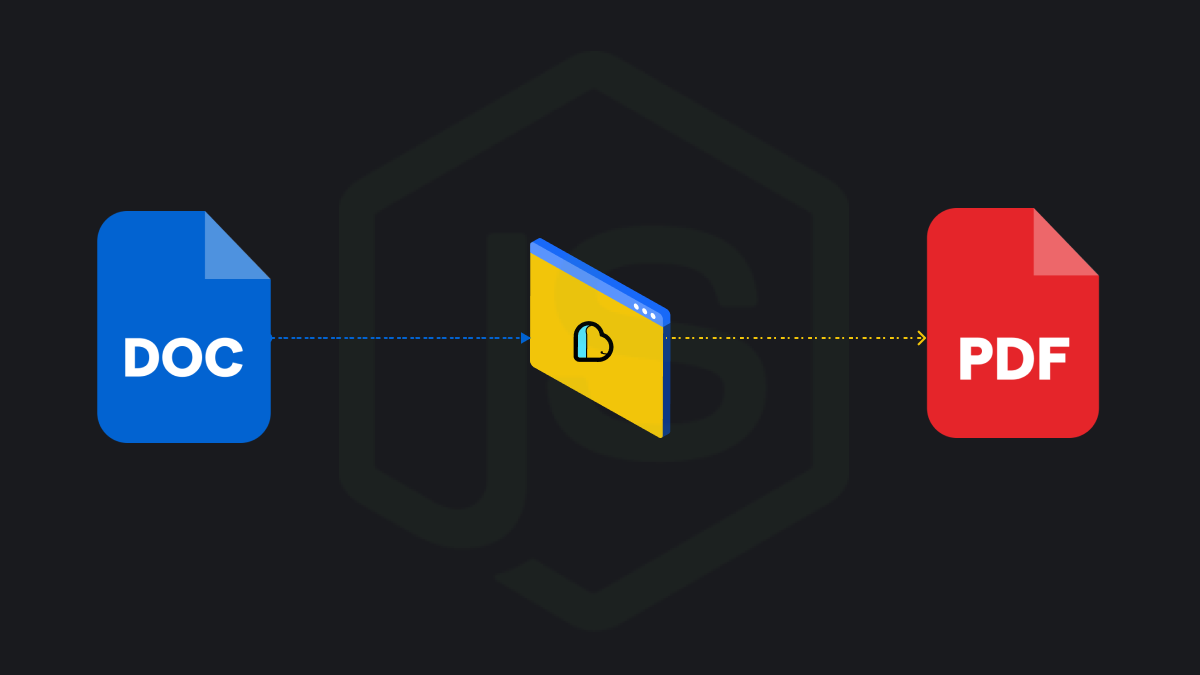 Document to PDF Conversion - A Step-by-Step Guide Using Node.js and ApyHub API