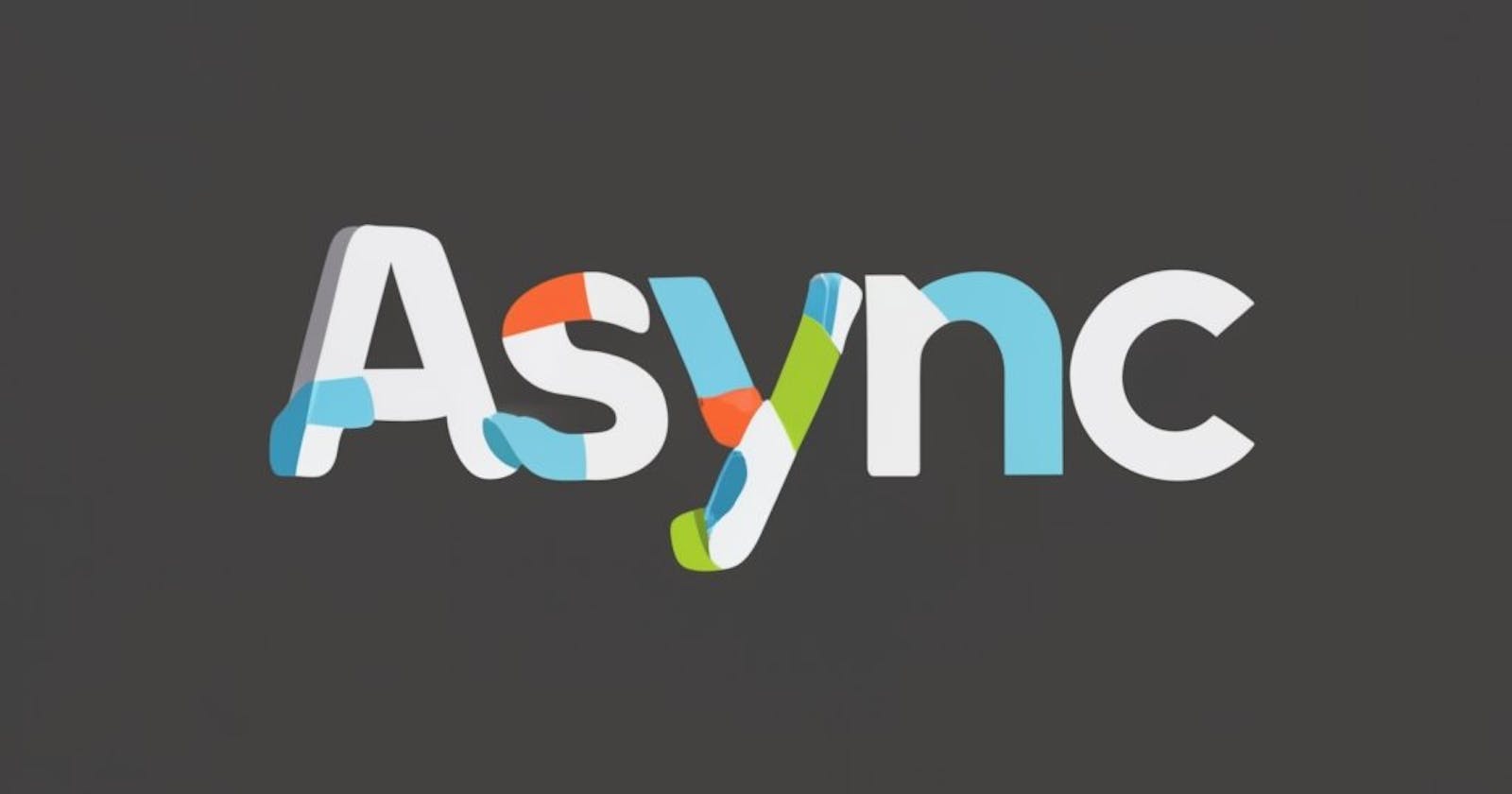 Give an example of async/await on real time