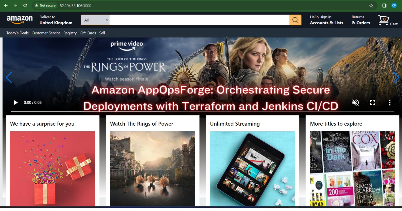 Amazon AppOpsForge: Orchestrating Secure Deployments with Terraform and Jenkins CI/CD