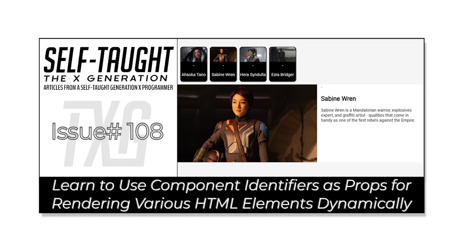 Learn to Use Component Identifiers as Props for Rendering Various HTML Elements Dynamically