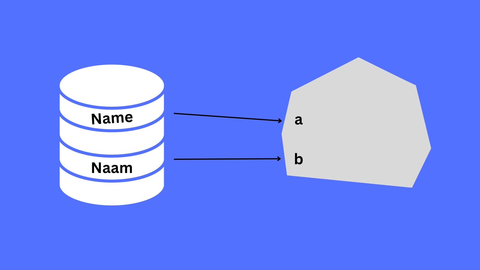 Name and naam reference to different object in the function scope