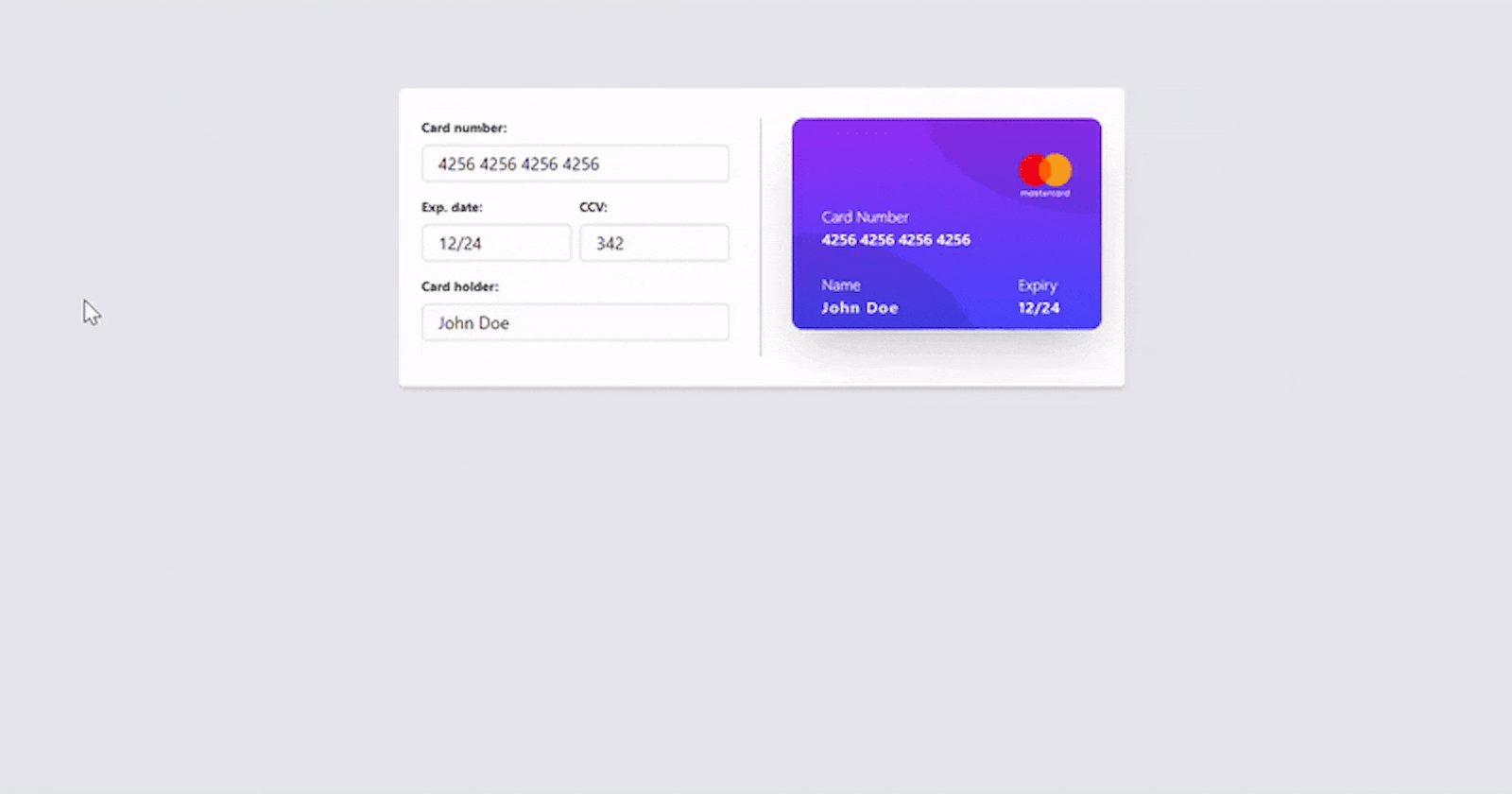 Tailwind CSS: Creating a simple and modern Payment Card Form