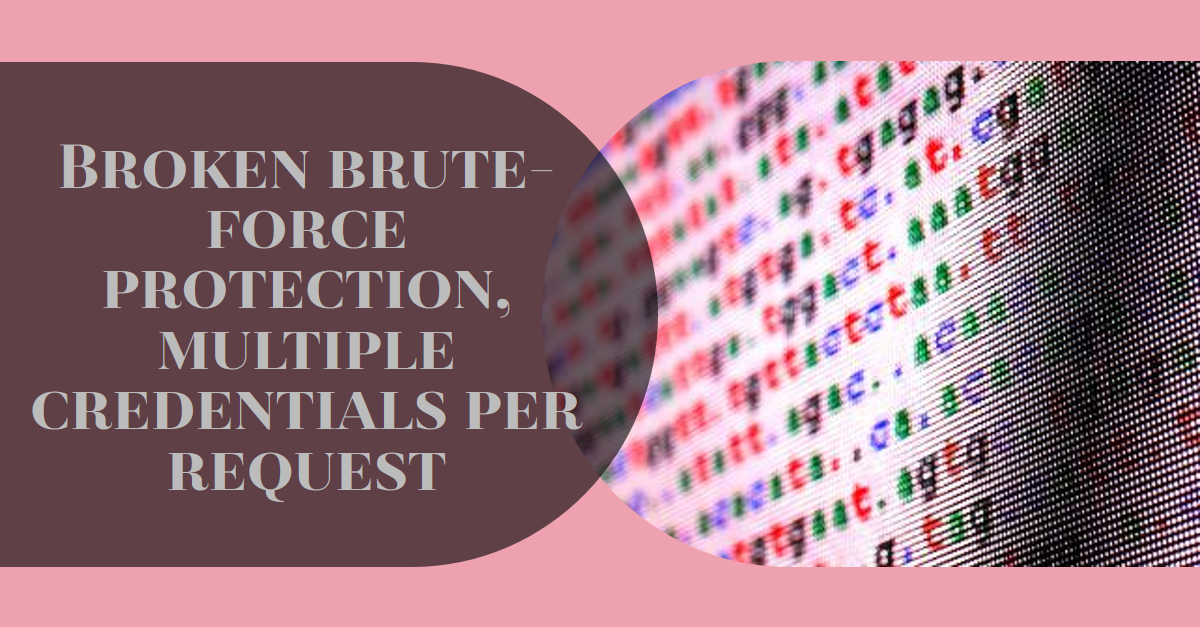 Lab: Broken brute-force protection, multiple credentials per request