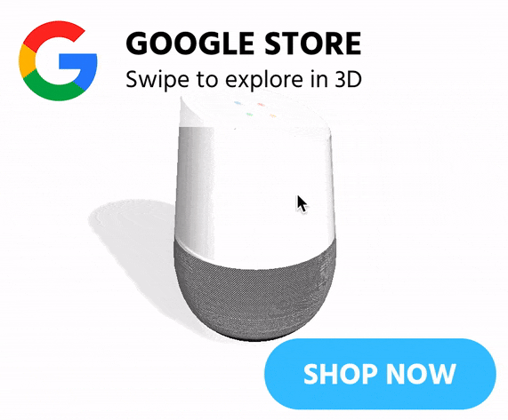 Demo of a 3D Ad for Google Home