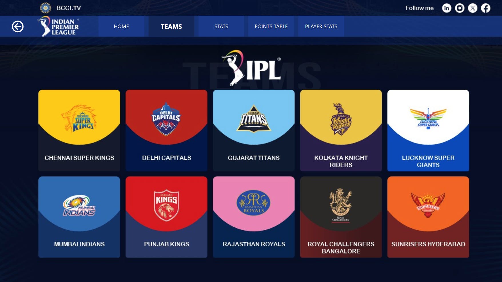 ipl teams