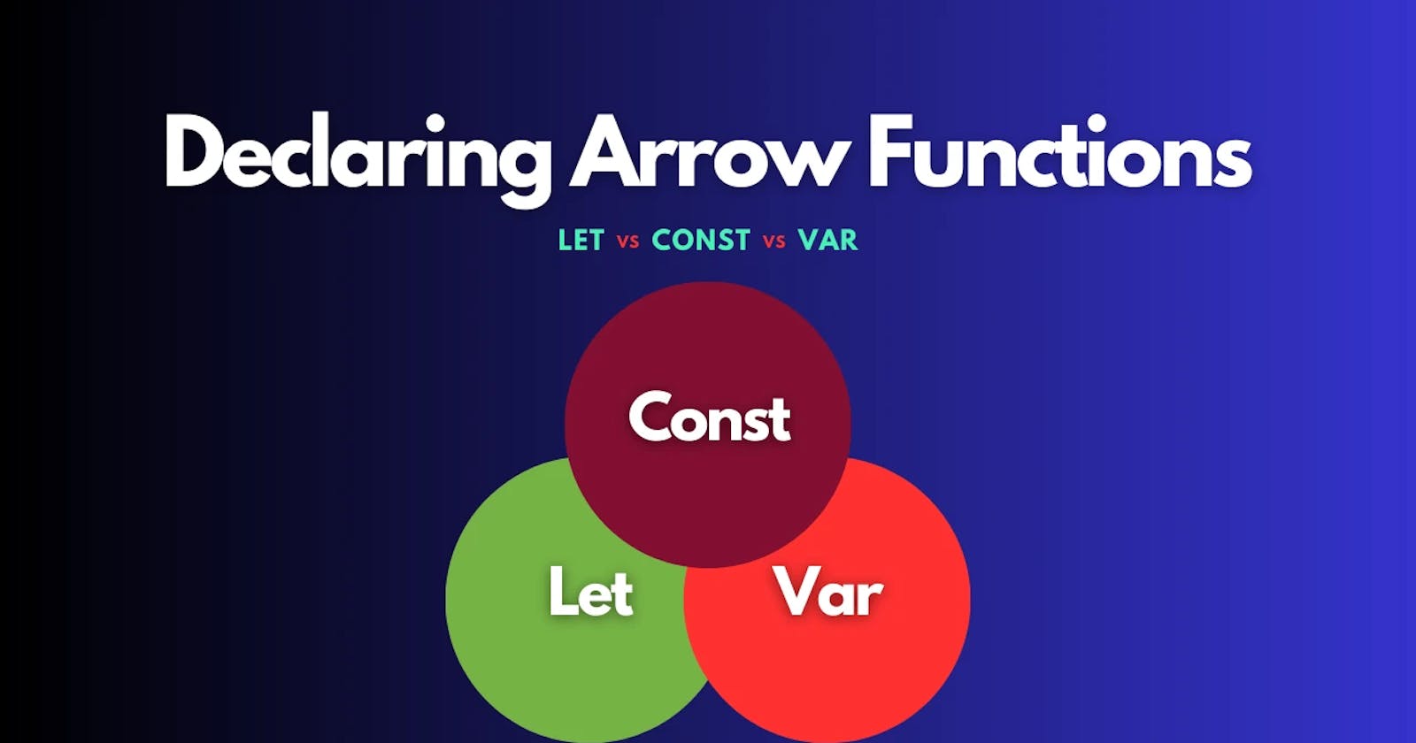 Why Do We Use Const to Declare Arrow Functions in JavaScript?