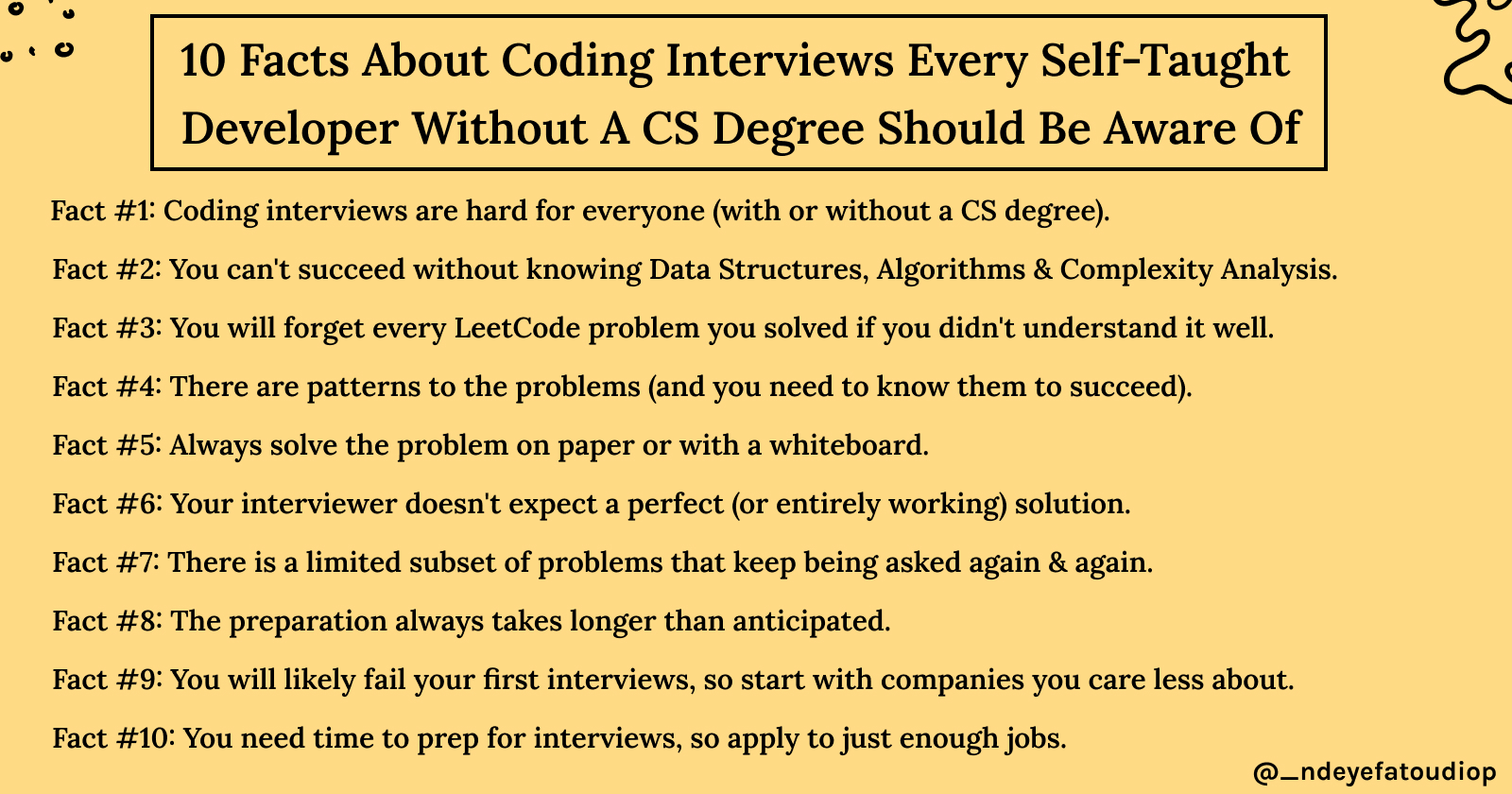 10 Facts About Coding Interviews Every Self-Taught Developer Without A CS Degree Should Be Aware Of ✨